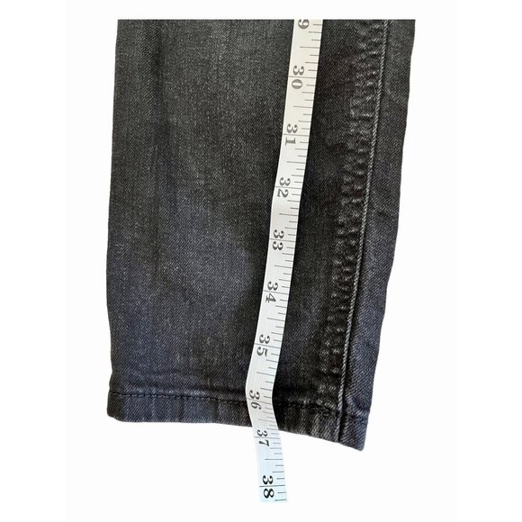 Blue Spice Black Distressed Denim Overalls with Rips and Holes //Junior Size 9 - Picture 6 of 9